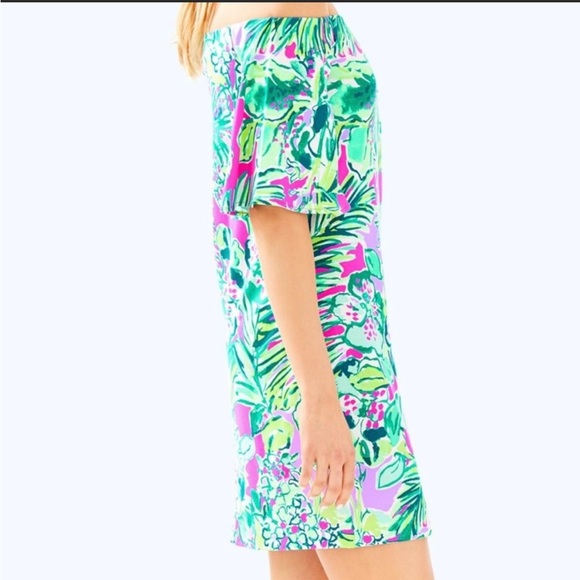 NWT Lilly Pulitzer Small Fawcett Off The Shoulder Dress in Early Bloomer - Picture 3 of 16